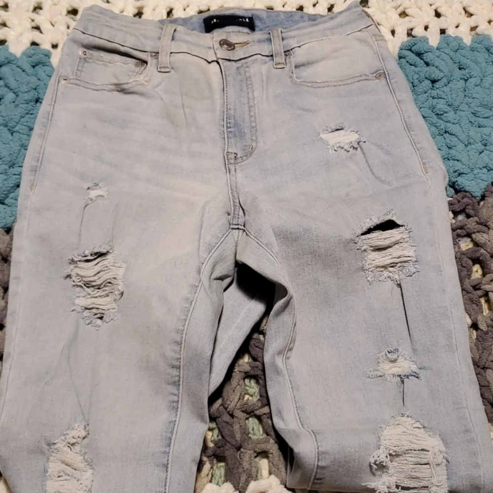 Aeropostale Distressed High Rise Curvy Jeggings Woman's Size 6 NWOT